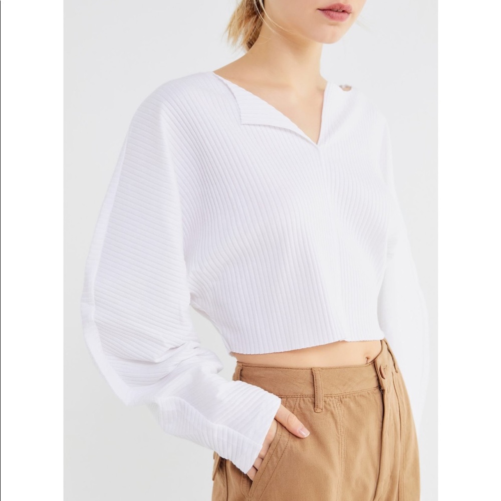 Urban Outfitters Long Wide Sleeve Crop Top